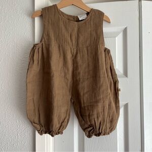 Alex & Ant Australia Baby Brown Romper Rylee Playsuit Jumpsuit 100% Cotton